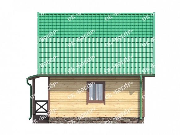 Садовый дом из бруса 6х6. фото