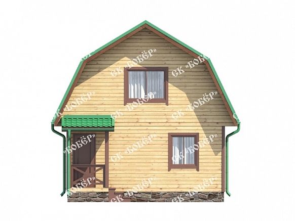 Садовый дом из бруса 6х6. фото