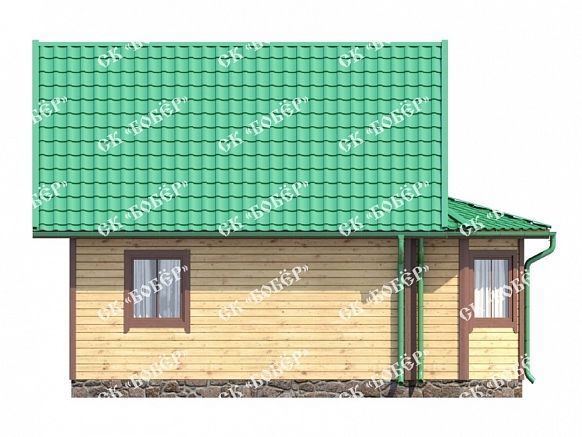 Дом из бруса 6х8. фото